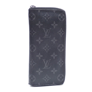 LOUIS VUITTON Round Long Wallet Monogram Eclipse Zippy Vertical Men's M62295