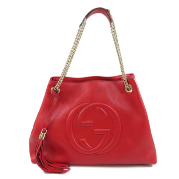 Gucci 536196 Soho Interlocking G Tote Bag Calf Ladies GUCCI