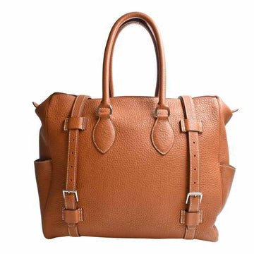 HERMES Taurillon Pur Sangle 35 Handbag Brown