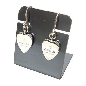 GUCCI silver earrings heart motif American type AG925 ladies aq4985