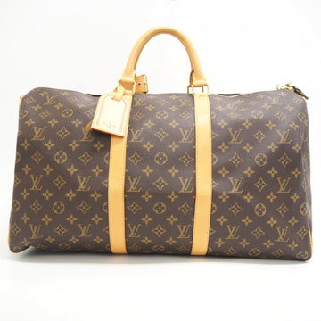 LOUIS VUITTON M41416 Keepall Bandouliere 50 Monogram Boston Bag Brown Unisex