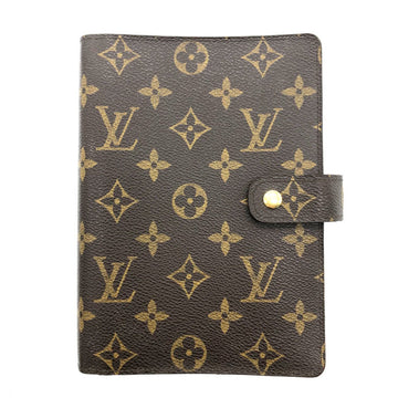 LOUIS VUITTON Notebook Cover Monogram Agenda MM Canvas Brown Unisex R20105