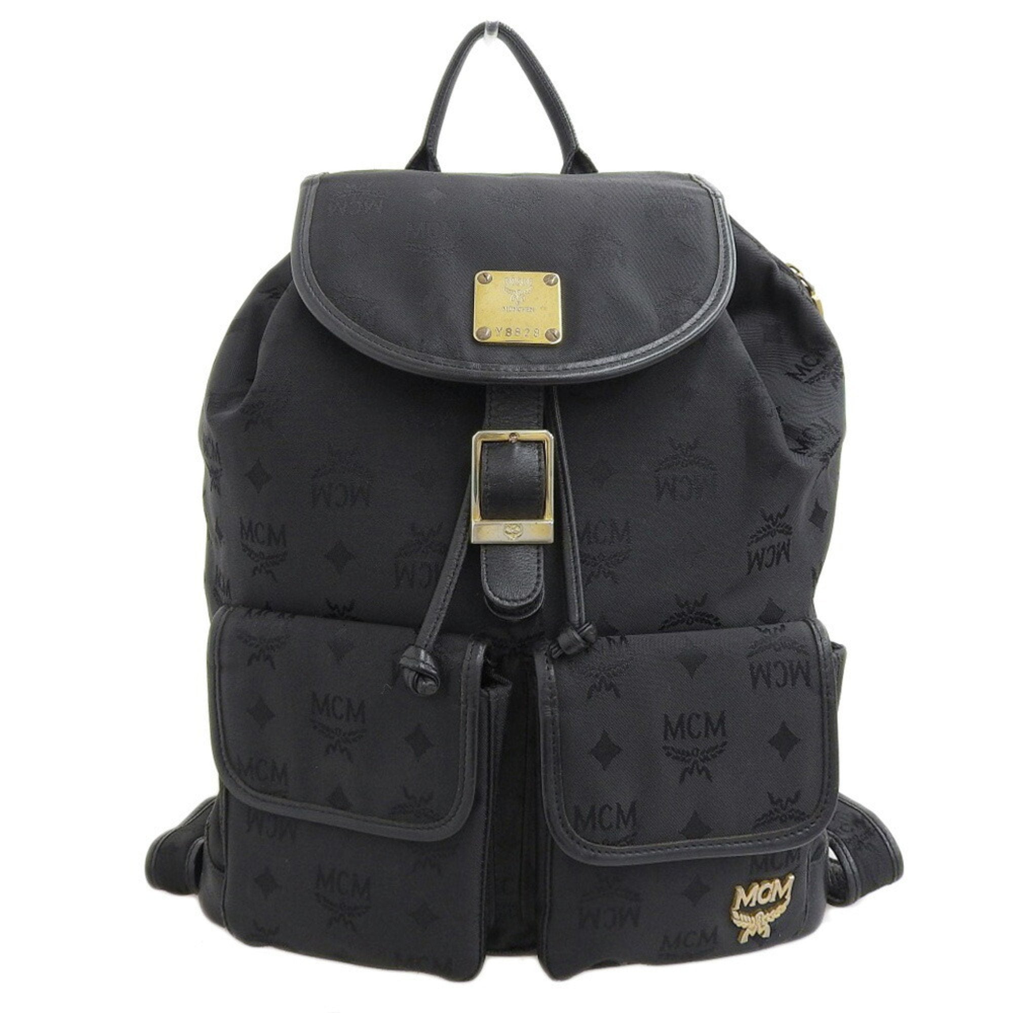 MCM Rucksack Backpack Nylon Black