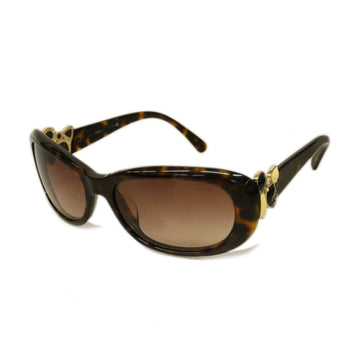 CHANEL[3ba1095] Auth  sunglasses plastic brown gold metal
