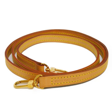 LOUIS VUITTON Shoulder Strap Bandouliere 120 Tanned Leather Width 1.2cm Long Not Adjustable LV Logo Natural J00145 Men's Women's