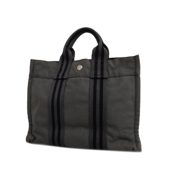 HERMESAuth  fourre tout PM Women's Canvas Tote Bag Gray
