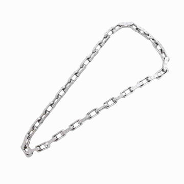 Louis Vuitton collier chain monogram necklace silver metal