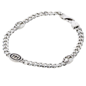 GUCCI Bracelet Interlocking G Silver 925 Women's