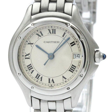 CARTIERPolished  Panthere Cougar Stainless Steel Quartz Ladies Watch BF566763