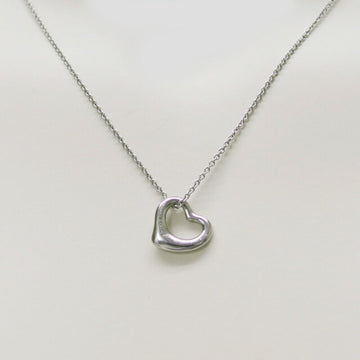 TIFFANY platinum open heart necklace