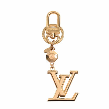LOUIS VUITTON LV Facet Charm Key Ring M65216 Gold Ladies