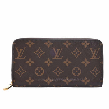 LOUIS VUITTON Monogram Zippy Wallet Round Zipper Long M42616 Brown Women's