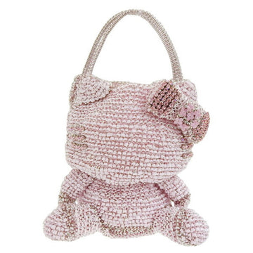 ANTEPRIMA Hello Kitty Collaboration Wire Nylon Rhinestone Handbag Pink Women's