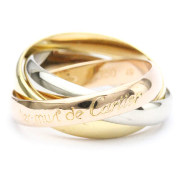 CARTIER Trinity Pink Gold [18K],White Gold [18K],Yellow Gold [18K] Fashion No Stone Band Ring Gold