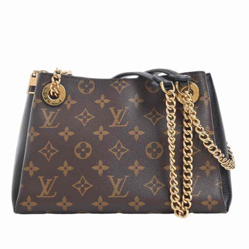 Louis Vuitton Monogram Surenne BB Chain Shoulder Bag Brown/Black PVC Leather