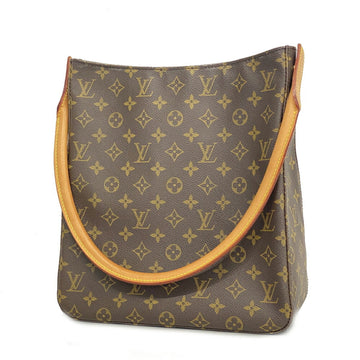 LOUIS VUITTON Shoulder Bag Monogram Looping GM M51145 Brown Ladies