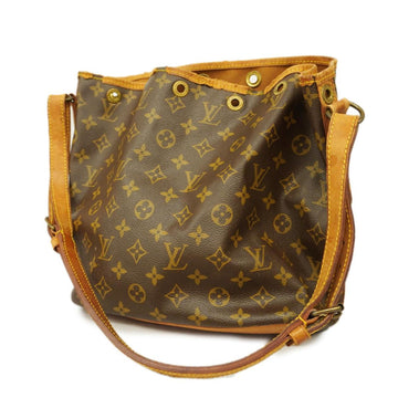 LOUIS VUITTON Shoulder Bag Monogram Petit Noe M42226 Brown Ladies