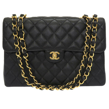 Chanel Matrasse 30 Decamato Caviar Skin Black 6s Gold Chain Shoulder Bag 0026 CHANEL