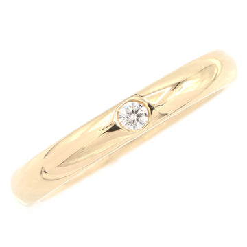 Harry Winston Ring Round Cut Wedding 1P Diamond WBDYRDBZ3MM K18 YG Yellow Gold No. 14 Classic Band Women's Men's Jewelry