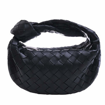 BOTTEGA VENETA Intrecciato Leather Jodi Handbag Black Women's