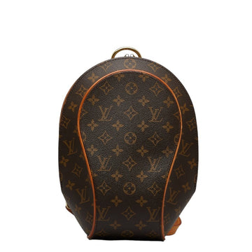 LOUIS VUITTON Monogram Ellipse Sack Ad Rucksack Backpack M51125 Brown PVC Leather Ladies