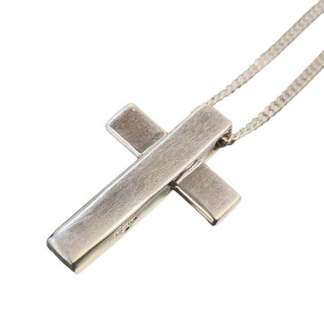 GUCCI silver 925 cross necklace ladies men