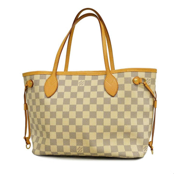 LOUIS VUITTON Tote Bag Damier Azur Neverfull PM N51110 White Ladies