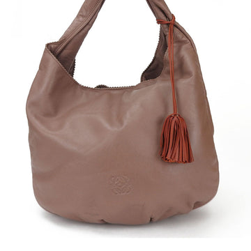 LOEWE one shoulder bag Anagram nappa leather pink