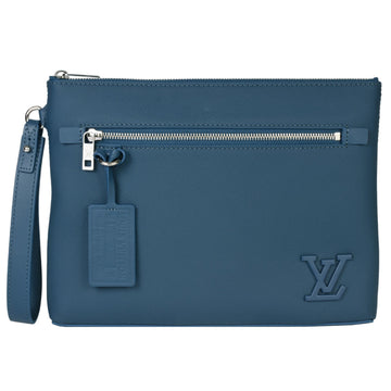 LOUIS VUITTON Aerogram Pochette Clutch Bag Blue M81029