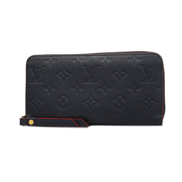 LOUIS VUITTONAuth  Monogram Empreinte Zippy Wallet M62121 Marine Rouge