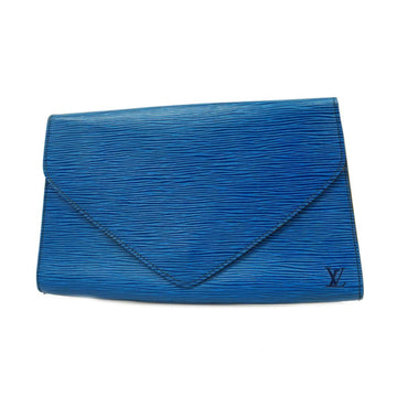 LOUIS VUITTON Clutch Bag Epi Art Deco M52635 Toledo Blue Ladies