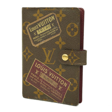 LOUIS VUITTONAuth  Planner Cover Notebook R21066 Agenda PM Label Collection