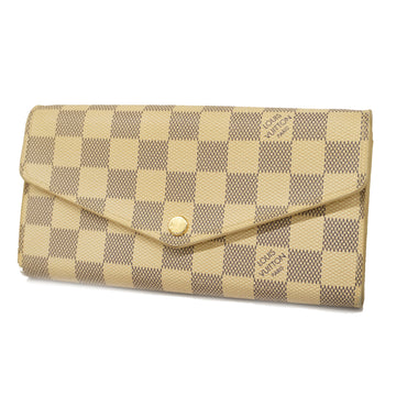 LOUIS VUITTONAuth  Damier Azur Portefeuil Sala N63208 Women's Long Wallet