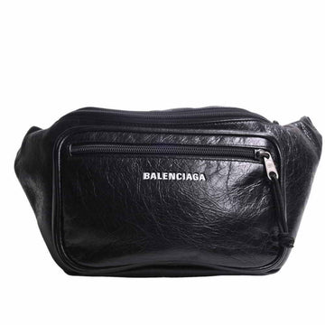 BALENCIAGA Leather Explorer Belt Bag Body 529550 Black