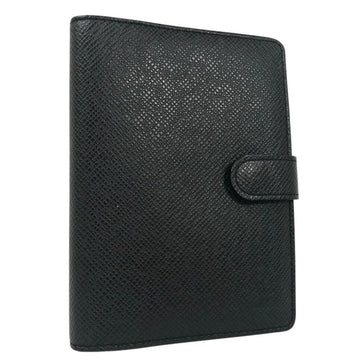 LOUIS VUITTON Notebook Cover Taiga Agenda PM R20426 Leather Black Ladies