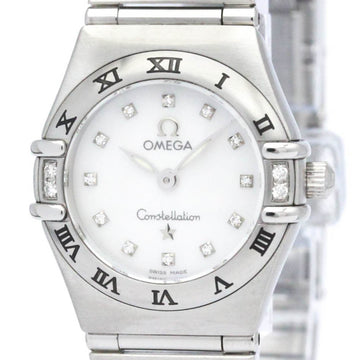 OMEGA Constellation Diamond MOP Dial Quartz Steel Ladies Watch 1567.75 BF560841