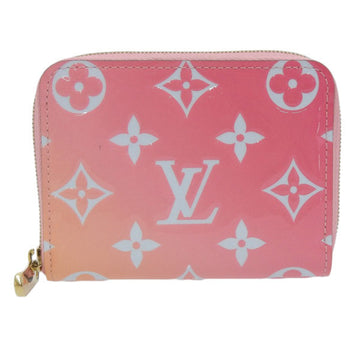 LOUIS VUITTON Monogram Vernis Zippy Coin Purse Round Wallet M64160 Pink Patent