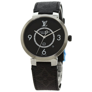 Louis Vuitton Q1DM10 Tambour Monogram Eclipse Fragment Design Watch Stainless Steel/Monogram Men's LOUIS VUITTON