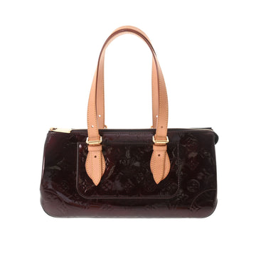 LOUIS VUITTON Vernis Rosewood Avenue Amaranto M93510 Women's Monogram Handbag