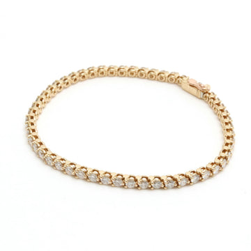 CARTIER Tennis Bracelet K18YG 750YG Yellow Gold Diamond