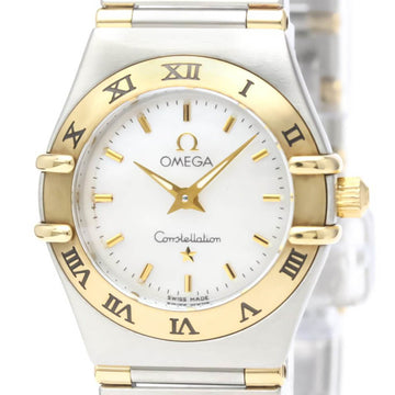 Polished OMEGA Constellation MOP 18K Gold Steel Ladies Watch 1362.70 BF553055