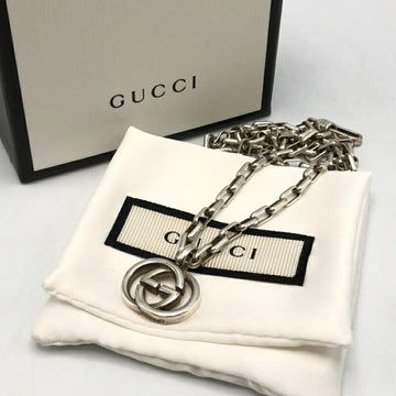 GUCCI interlocking G necklace silver Ag925