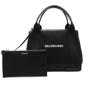 Balenciaga Navy Cabas Womens Handbag 339933-1000-T-002123 Canvas Black