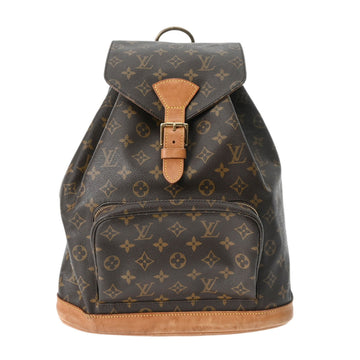 LOUIS VUITTON Monogram Montsouris GM Brown M51135 Women's Canvas Backpack/Daypack