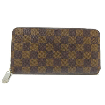 LOUIS VUITTON Zippy Women's Long Wallet N60015 Damier Ebene [Brown]