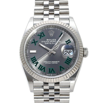 ROLEX Datejust 36 126234 Slate Green Roman Dial Watch Men's