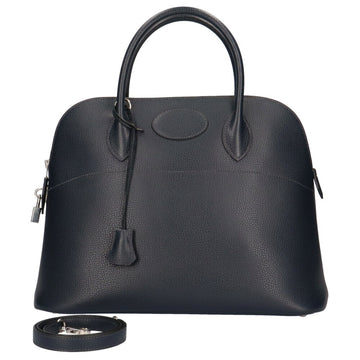 HERMES 35 Bolide Shoulder Bag Vogulliver Navy Women's