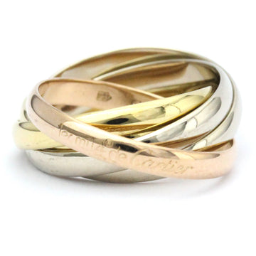 CARTIER トリニティリング Pink Gold [18K],White Gold [18K],Yellow Gold [18K] Fashion No Stone Band Ring Gold