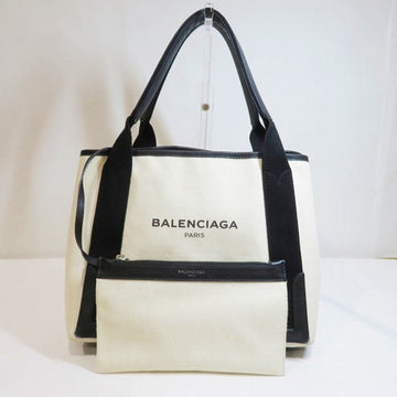 BALENCIAGA Navy Cabas S 339933 Bag Tote Handbag Ladies