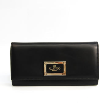 VALENTINO GARAVANI Women's Leather Long Wallet [bi-fold] Black